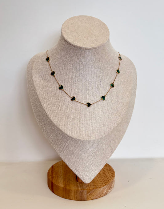 Hearts design choker