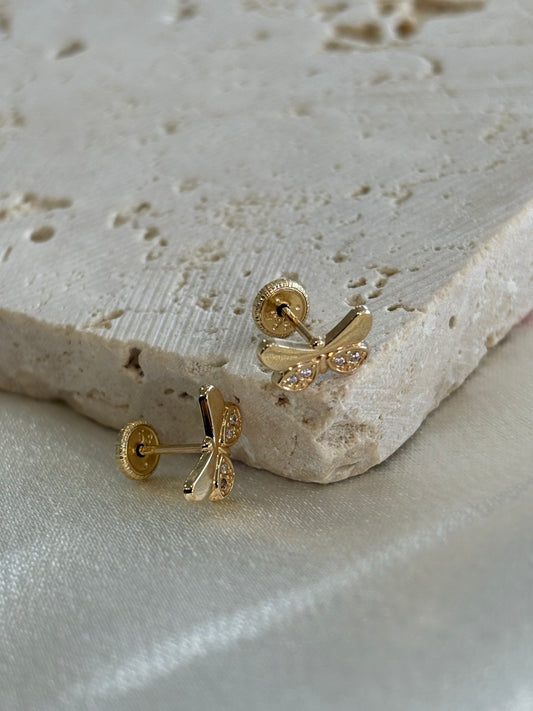 Butterfly baby earrings